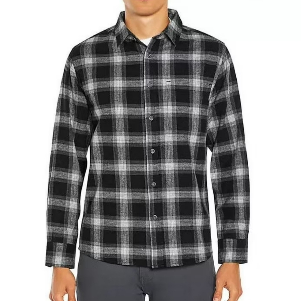 Eddie Bauer Long Sleeve Plaid Cotton Flannel
